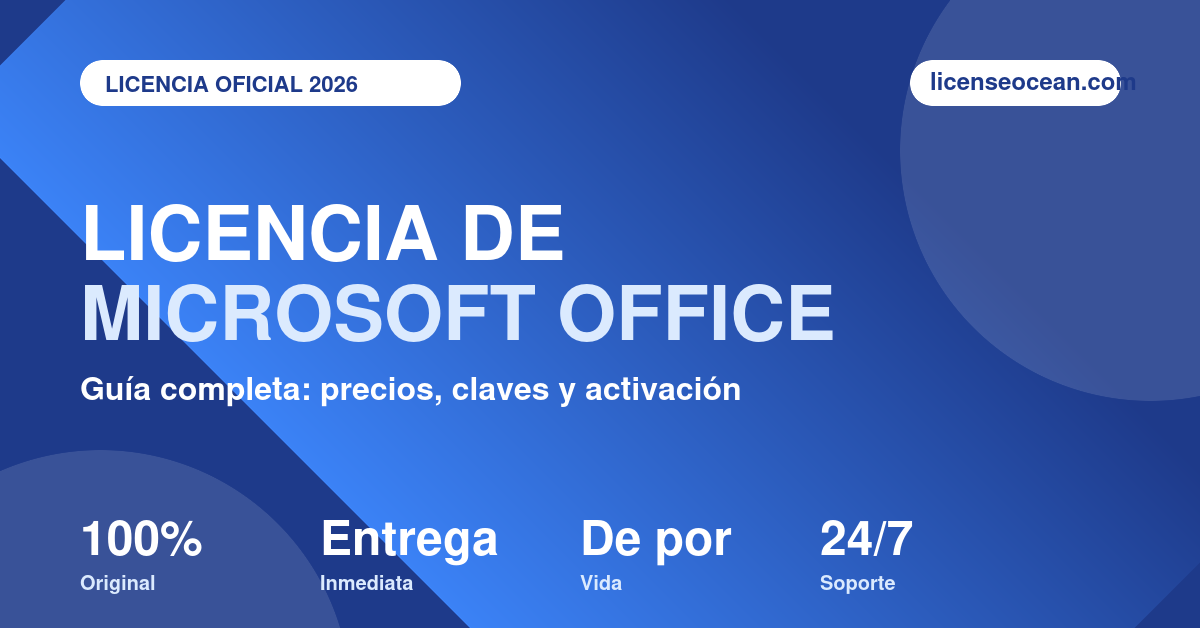 Licencia de Microsoft Office original con entrega inmediata en LicenseOcean